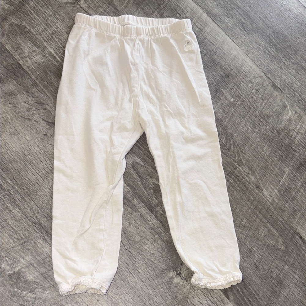 Baby GAP girls cream white leggings 18-24M
